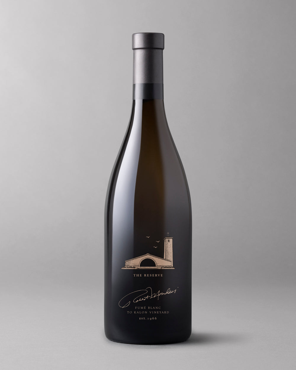 A bottle of 2022 Reserve Fume Blanc