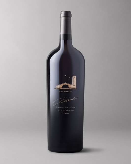1.5L bottle of Robert Mondavi Reserve To Kalon Vineyard Cabernet Sauvignon on a light grey background