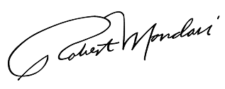 Signature of Robert Mondavi